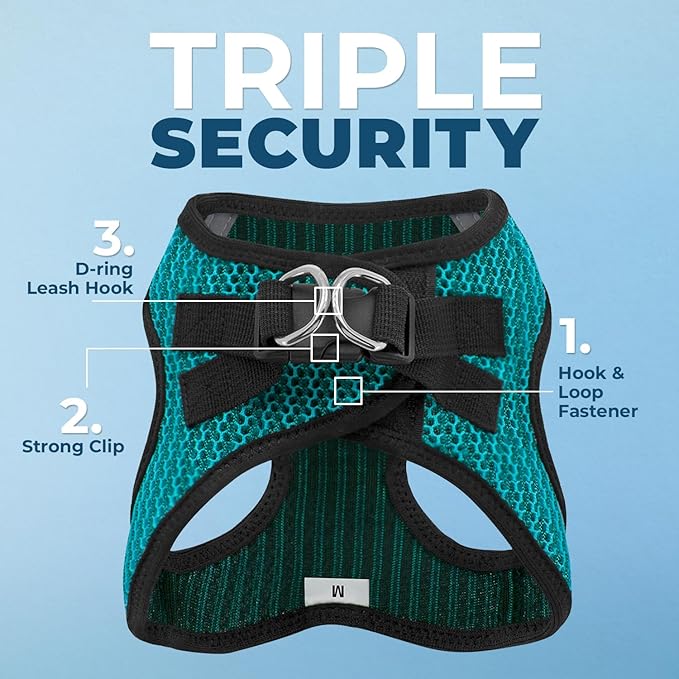 Best Pet Supplies Voyager Step-in Air Harness - All Weather Mesh, Reflective, No Pull Harness for Dogs, Cats - Secure with Hook & Loop Fastener, Buckle, Double D-Rings - Tone, XL