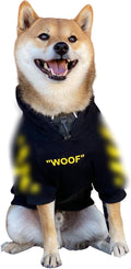ChoChoCho Stylish Dog Hoodie Dog Clothes Streetwear Cotton Sweatshirt Fashion Outfit for Dogs Cats Puppy Small Medium Large (M, Yellow)