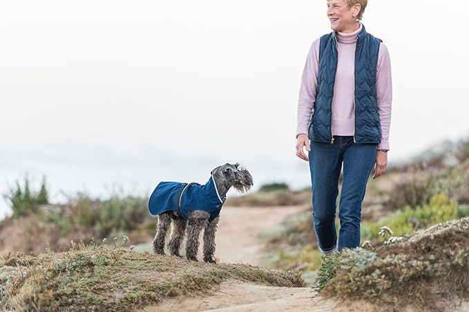 Goldpaw Rainpaw Waterproof Dog Raincoat - Durable Dog Rain Jacket for All Seasons - Easy to Wear, Adjustable, Premium Pet Outerwear - Made in The USA - Machine Washable - Navy - Size 12