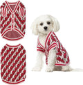 Pet Sweaters for Dogs Boys and Girls, Dynamic Letter Patterned Dog Sweater,Dog Cardigan,Pet Clothes,Pet Knitted Clothing,Fit for Different Seasons and Kinds of Dogs (Pink L)