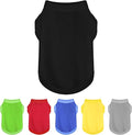 Elevate Your Dog's Fashion Quotient with Colorful and Breathable Sleeveless Cotton Shirts! Perfect Pet Apparel for Small to Medium Dogs Black 3XL
