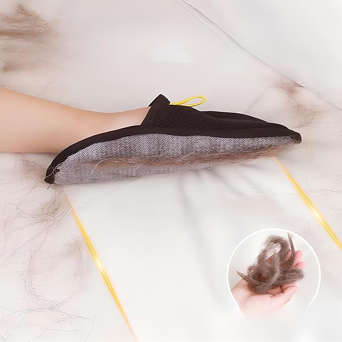 Yomi Pet Hair Remover Glove Electrostatic Double-Sided Grooming Removal Gloves for Cat Dog （2 Pcs