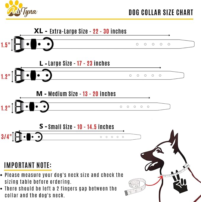 Heavy Duty Red Leather Dog Collar for Small Dogs- Soft and Strong Dog Collar for Puppy (Small: Fit 10" - 14.5" Neck, Red)