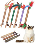 TINDTOP Silvervine Chew Sticks for Cats, 12 Pack Natural Catnip Chew Toys for Kittens Teeth Cleaning, Matatabi Dental Care, Increase Appetite Cat Dental Toy