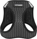 Best Pet Supplies Voyager Step-in Air Harness - All Weather Mesh, Reflective, No Pull Harness for Dogs, Cats - Secure with Hook & Loop Fastener, Buckle, Double D-Rings - Tone, L