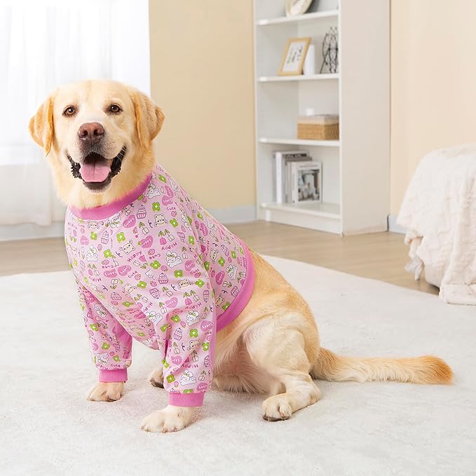 Dog Recovery Shirt for Front Legs, Dog Elbowpads Sleeve Protect Dogs Elbows Arms,Stop Licking Joints After Surgery, Help with Injury Healing Covers The Wound, Cone Alternatives (Pink, 7XL)