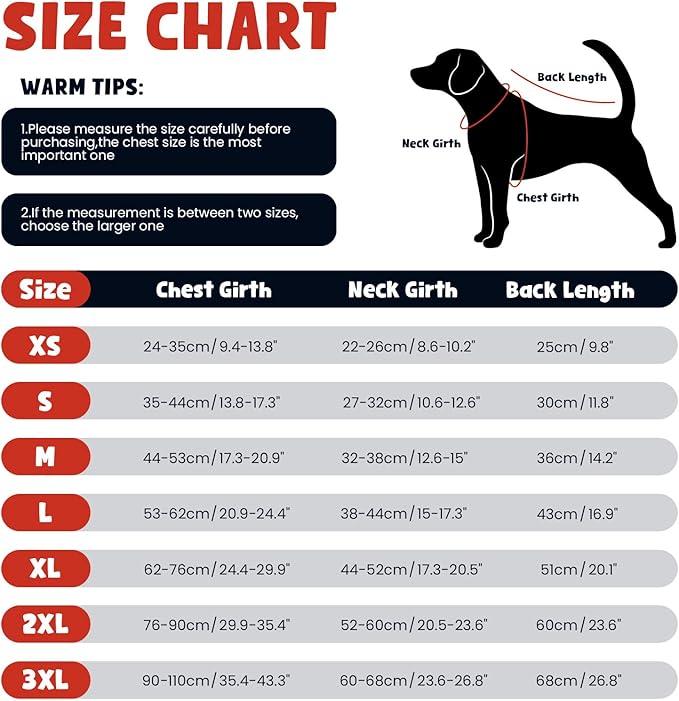 Warm Dog Coat,Waterproof Jacket in Winter Adjustable and Reversible Doggy Fleece Outfit,Thick Clothes with Foldable Collar for Puppy in Cold Days,M Red