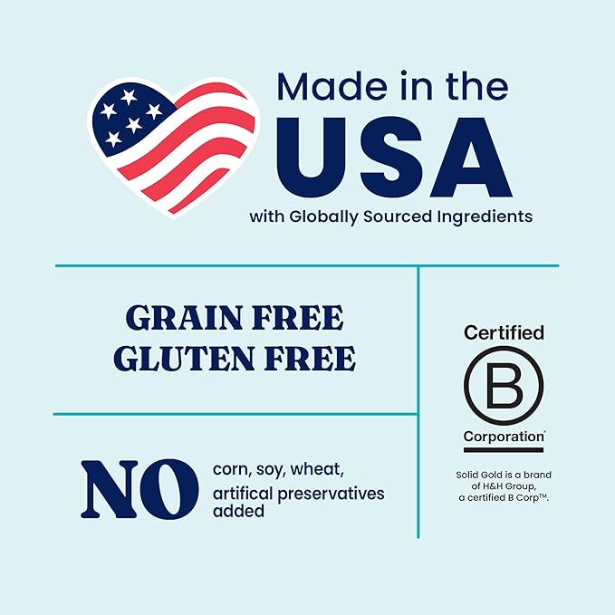 Solid Gold Dry Dog Food for Sensitive Stomachs - Grain Free & Gluten Free w/Venison, Pumpkin & Probiotics for Gut Health & Digestion - Sensitive Stomach Dog Food for All Ages - Nutrientboost –3.75LB