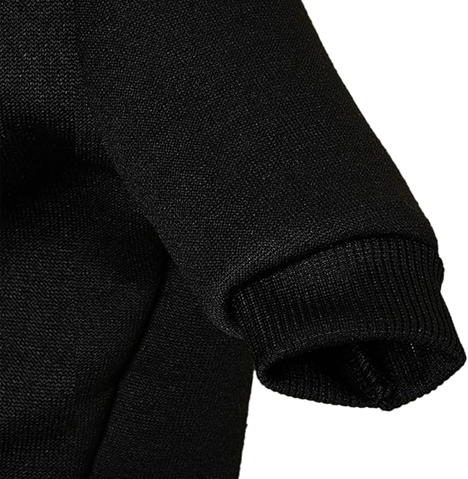 Puppy Sweater for Small Dogs Clothes Warm Winter Cat Clothe Pet Sweatshirt Knitwear Doggie Kitten Clothing, Black, Small