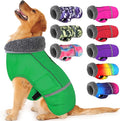 Dogcheer Warm Dog Coat, Waterproof Dog Jacket Christmas Puppy Winter Coat with Buckle, Reflective Adjustable Pet Snow Jacket Turtleneck Fleece Sweater for Small Medium Large Dogs - Green, S