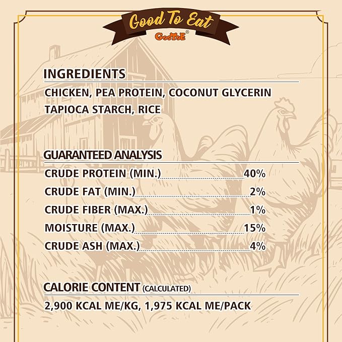 Gootoe Chicken Dog Treats – Chicken Dipped Sticks 1.5 lb – All Natural, Grain-Free, Low Fat, Premium Training Chews, Healthy & Easily Digestible