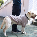 Extra Large Dog Collar Jackets Clothes Sweaters with Leash Ring for Labrador Rottweiler Great Dane, Grey, 9X-Large