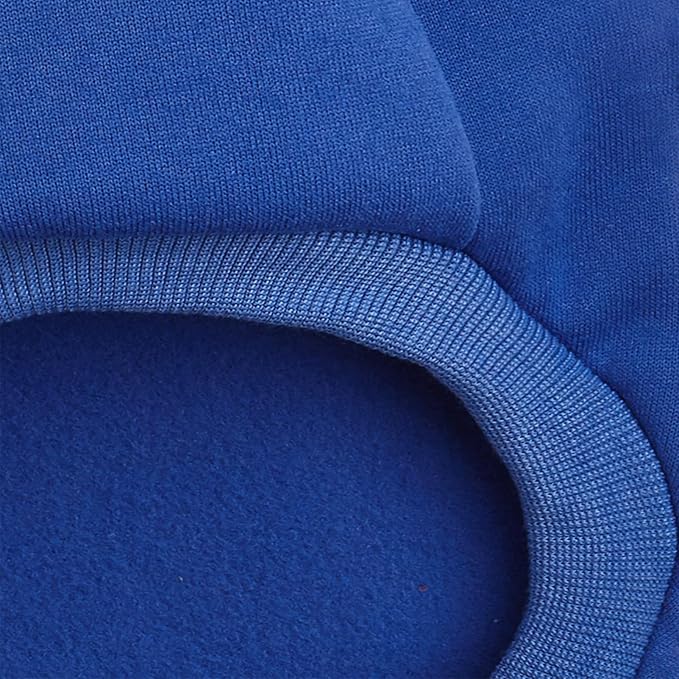 Puppy Sweater for Small Dogs Clothes Warm Winter Cat Clothe Pet Sweatshirt Knitwear Doggie Kitten Clothing, Blue, Large