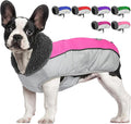 Dog Coat, Waterproof Ripstop Dog Winter Jacket with Leash Hole, Reflective Adjustable Warm Pet Fleece Snow Sweater for Small Medium Large Dogs - Pink, M