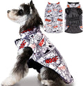 CuteBone Winter Dog Coat - Reversible Windproof Jacket for Small to Large Dogs - Soft Adjustable Coat with Leash Hole