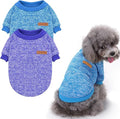 2 Pieces Pet Dog Classic Knitwear Sweater, Fleece Coat for Small,Medium Dogs,Warm Pet Dog Cat Clothes,Soft Puppy Customes for Chihuahua Yorkshire Tzu (Blue Dark Navy,XL)