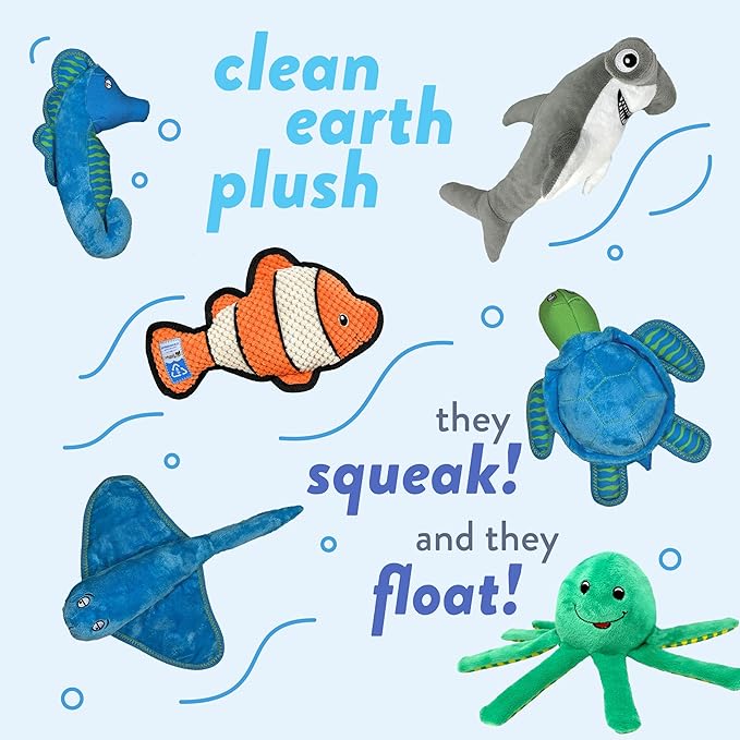 Spunky Pup Clean Earth Plush Fox | Made from 100% Recycled Water Bottles | Small, Brown, (7260)
