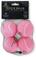 Hyper Pet Tennis Balls for Dogs (Safe Dog Tennis Ball for Exercise and Training, Interactive Toys work with Hyper Pet K9 Kannon K2 Launcher - 4 Pack 2.5" Pink