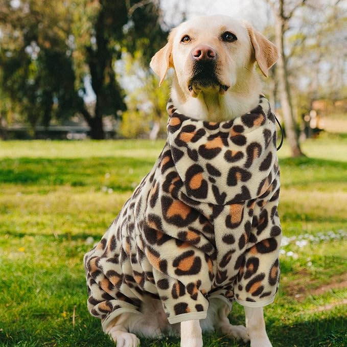 ROZKITCH Dog Leg Warmers for Small Dogs, Pet Windproof Warm Cold Weather Jacket Vest with Luminous Zipper, Jumpsuit Apparel Outfit Clothes for Small Medium Large Dog Brown XS