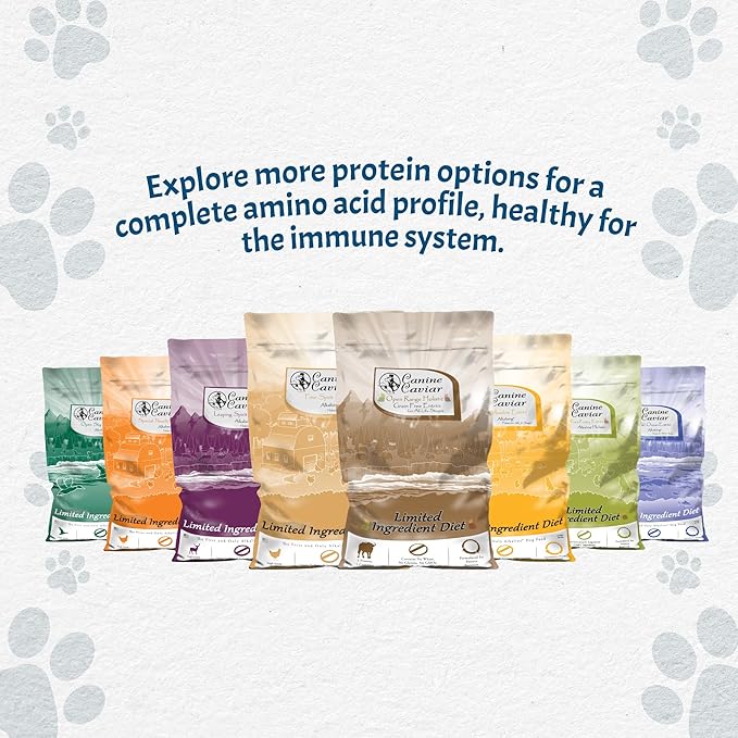 Canine Caviar - Leaping Spirit: Venison & Pearl Millet Alkaline Dry Dog Food, Limited Ingredients, Gluten-Free, Based on Science & Research, Veterinary Alternative Diet (4.4 Pound Bag)
