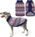 SCENEREAL Turtleneck Dog Sweater for Small Medium Large Dogs Girls Boys, Knit Pet Pullover Puppy Clothes Cold Weather Coats, Holiday Outfits Sweatshirt for Christmas, Navy XS
