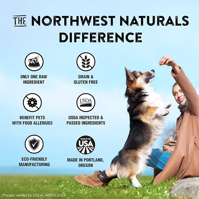Northwest Naturals Raw Rewards Freeze-Dried Sweet Potato Treats for Dogs and Cats - Bite-Sized Pieces - Healthy, 1 Ingredient, Human Grade Ingredients, All Natural, Made in USA, 2 Oz (Pack of 3)