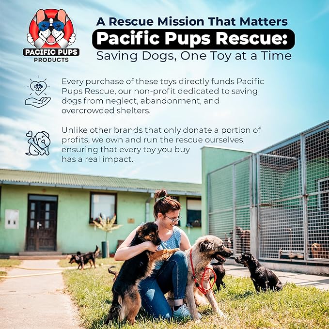 Giant Dog Rope Toys for Extra Large Dogs - 42 Inch, 6 Knot Tough Rope Chew Toys for Large Dogs - Benefits Non-Profit Animal Rescue - Indestructible Dog Toy for Aggressive Chewers (2 Pack)