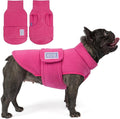 cyeollo Small Dog Sweater, Soft Fleece Sweaters Turtleneck Doggy Sweatshirt Warm Fall Winter Vest Stretchy Pet Clothes for Puppy Soft Doggie Coat Girl & Boy, Pink S