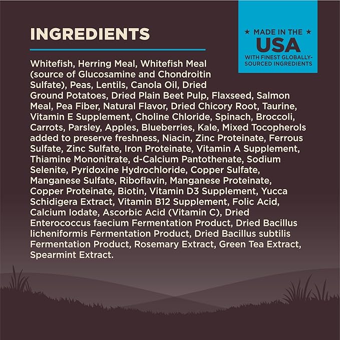 Wellness CORE Dry Dog Food, Grain-Free, High Protein, Natural, Ocean Whitefish, Herring, & Salmon Recipe, (12-Pound Bag)