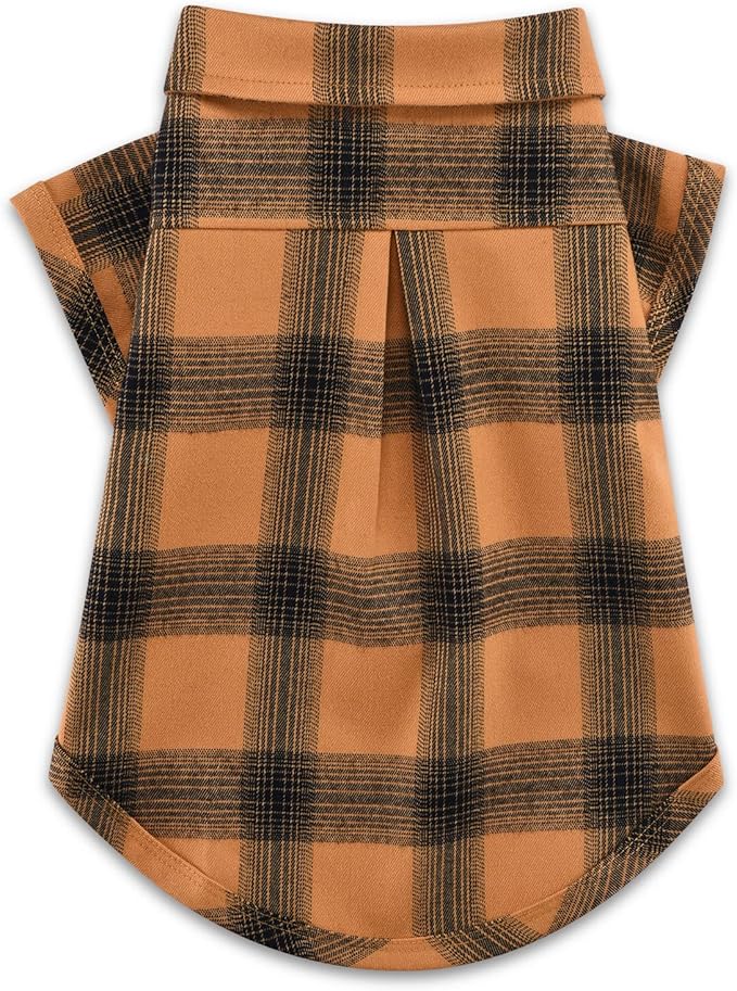 Koneseve Dog Shirt Plaid Dog Clothes for Medium Large Dogs Boy Girl Soft Pet T-Shirts Breathable Outfit Adorable Costume Grid Clothing Birthday Thanksgiving Christmas Sweater Apparel (Yellow; 4XL)