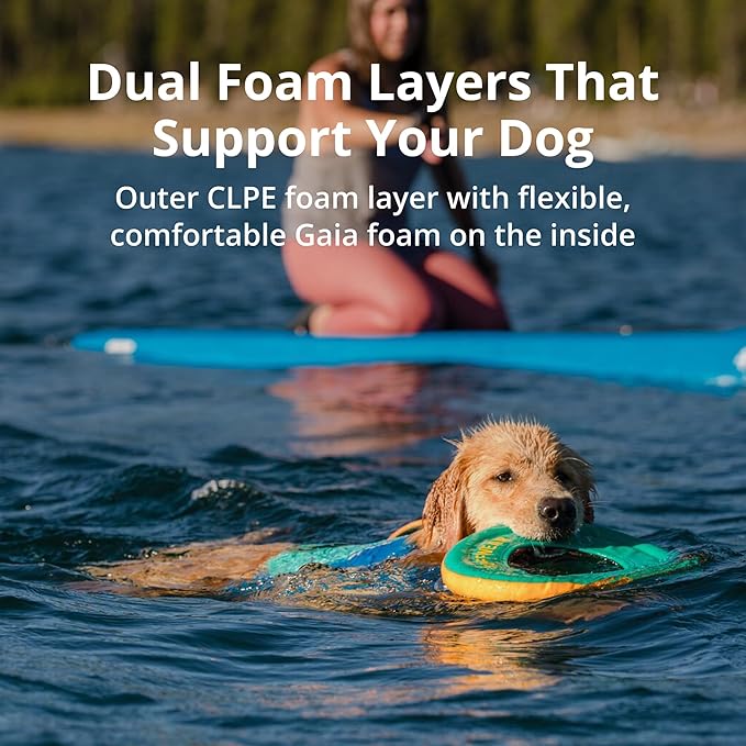 Ruffwear, Float Coat Dog Life Jacket, Premium Buoyancy Swim Vest with Lift Handle, Secure Fit & Reflective Trim, Adjustable Flotation for Swimming, Boating, & Outdoor Adventures, Wave Orange, X-Small