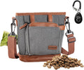 BEAU&FUR Large Dog Treat Pouch with Clicker for Training – 4 Cup Capacity, Built-In Poop Bag Dispenser, Expandable Pocket, Metal Buckle, Large Back Pocket, Ideal Design for Walks and Training – Grey