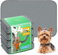 FXW Washable Pee Pads for Dogs, Puppy Pads with Super Absorbent, Specifically Designed for 24inch Cages, 23" × 17" Rectangle, Gray, 4 Packs