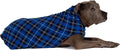 Goldpaw Stretchy Fleece Jacket for Small Dogs - Super Soft, Warm Dog Sweater - Pet Sweater Vest for Fall and Winter - Canine Clothes Made in The USA - Machine Washable - Blue Plaid - Size 8