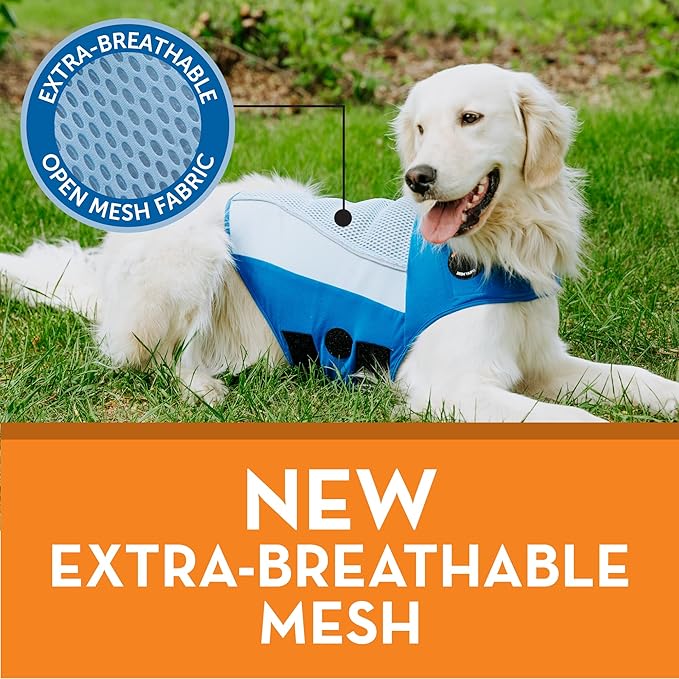 ThunderShirt Breeze for Dogs, X-Small, Sky Blue, Extra Breathable Mesh Fabric, Dog Anxiety Relief Vest for Every Day Stress & Calming During Thunder Storms and Fireworks