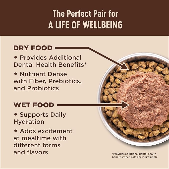 Wellness CORE+ Adult Dry Cat Food for Indoor Cats, Grain Free, Natural, Chicken, Turkey & Chicken Meal (11 Pound Bag)