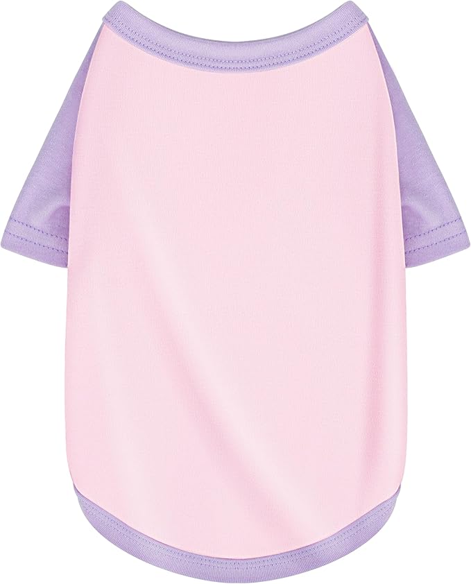 Stylish Pink Color Block Dog Shirt: Premium Polycotton Blend, Comfortable, Breathable, and Wrinkle-Resistant. Perfect Apparel for Small, Medium, & Large Dogs, a Must-Have for Pet Lovers L