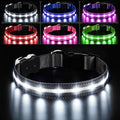 PcEoTllar Light Up Dog Collars, Led Dog Collar, Rechargeable, Night Walking, Waterproof, Glow in The Dark Dog Collars Light for Large Small Medium Dogs, Black m