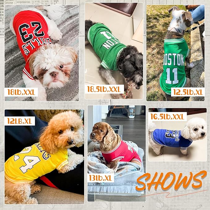 Dog Clothes Basketball Mesh Breathable T-Shirt,Pet Clothes Puppy Sportswear Spring/Summer Fashion Dog Shirt. (Red, Medium)
