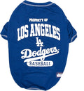 MLB LA Dodgers Dog T-Shirt, X-Large. - Licensed Shirt for Pets Team Colored with Team Logos. - Premium Stretchable Materials for The Comfort of Your Dog & cat.