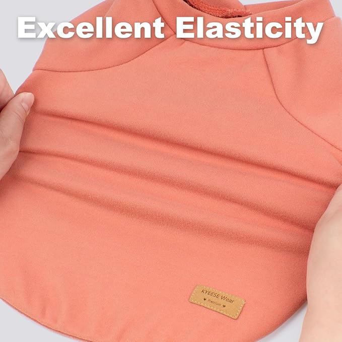 KYEESE 3Pack Dog Sweater Lightweight Dogs Sweatshirt Pullover Dog Sweaters for Small Dogs Girl Soft Pet Coat Stretchy Cat Clothes Cat Sweaters with Sleeves Comfy Pet Fleece Sweater for Cold Weather