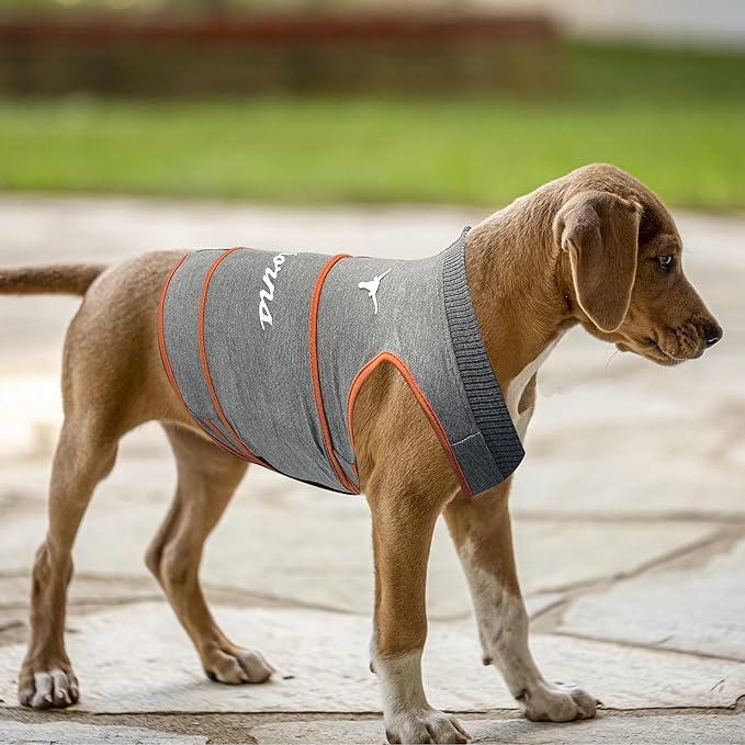 NCAA Texas Longhorns Dog Anxiety Shirt Calming Soothing Vest, for Dogs & Cats with Anxiety, Fears, Fireworks, Loud Noises, Dark, Lonely Keeps Dogs Calm Feeling Safe, Relaxing Jacket, X-Small