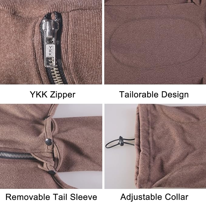 Extra Large Dog Pajamas Pjs Bodysuits Full Body Coverage Onesie Clothes Anxiety Calming Surgery Recovery Suit for Great Dane, Brown, 5X-Large