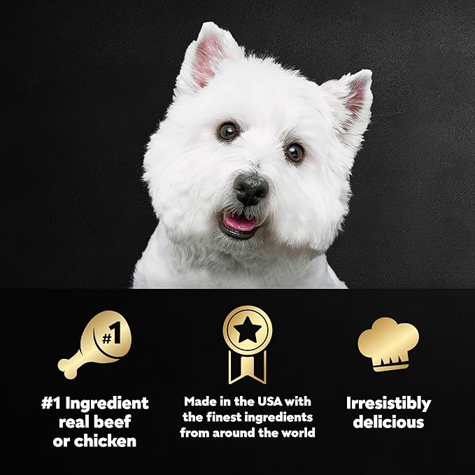 Cesar Wet Dog Food Classic Loaf in Sauce Beef Recipe, Filet Mignon, Grilled Chicken and Porterhouse Steak Variety Pack, 3.5 oz. Easy Peel Trays (24 Count, Pack of 1)