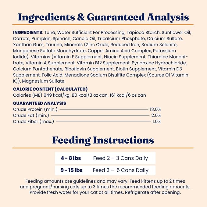 Solid Gold Wet Cat Food Shreds in Gravy - Canned Cat Food Made w/Real Tuna - Five Oceans Grain Free - 16ct/3oz Can