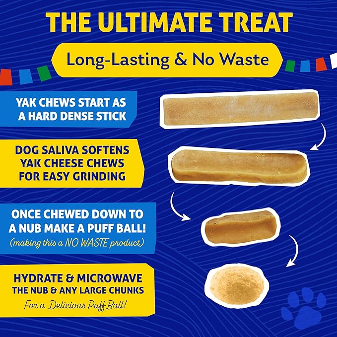 Himalayan Dog Chew Original Yak Cheese Chew, Bacon, 1 Medium Stick, 2.3 oz, Gluten Free, Healthy Treats, Grain & Lactose Free 100% Natural, Long Lasting, for Dogs Under 35 lbs