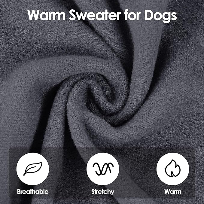 SUNFURA Hair Sticky Cat Clothes, Cat Sweater for Cats Only, 4-Legged Fleece Sweaters Kitten Pajamas Reduce Shedding Fur, Warm Pullover Shirts for Cats, Purple L