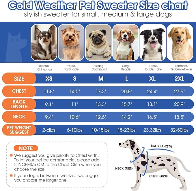Queenmore XL Dog Sweater,Christmas Dog Sweaters for Extra Large Dogs Girl Boy,Warm Soft Fall Doggy Pullover Clothes,Turtleneck Knitted Pet Winter Apparel for Golden Retriever,Labrador(Green,XL)