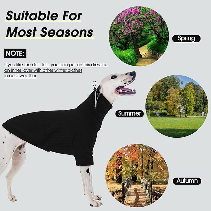 ROZKITCH Dog Shirt with Hoodie Dog Ears Cover 2 in 1, Soft Lightweight Dog Striped T Shirt Pullover Dog Tank with Detachable Ear Wrap, Dog Hoodie Tshirt Dog Boy Girl, Stretchy Sweater Black 2XL