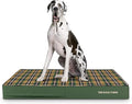 The Dog’s Bed Orthopedic Memory Foam Dog Bed, XXL Green Tartan, Pain Relief for Arthritis, Hip & Elbow Dysplasia, Post Surgery, Lameness, Supportive, Calming, Waterproof Washable Cover